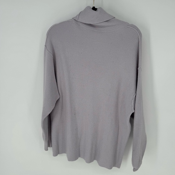 Free People feminine whimsical whimsy Lavender turtleneck Sweater - Picture 2 of 6